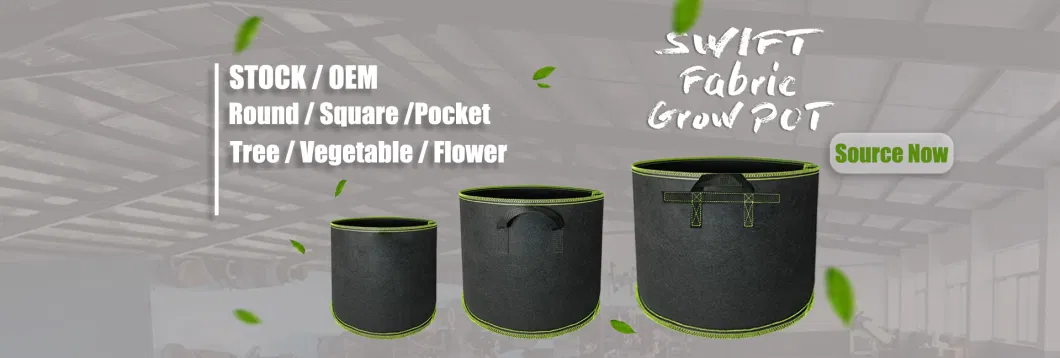 All Size Grow Pots Black Non-Woven 1 Gallon Fabric Pots Non Coated Felt Fabric Nursery Pots for Garden Plants