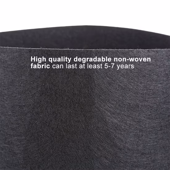 Flower Plant Bag Vegetable Garden Planting Pot Fast Delivery Round Black Fabric 3 5 10 15 20 30 200 Gallon Cheap Garden Pots Fabric Pots Potato Plant Grow Bags