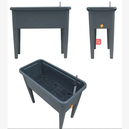 Лидер продаж, городской шаровар, уличная приподнятая садовая грядка, подставка для растений, самополивающийся приподнятый ящик для цветов с дренажной пробкой и ножками